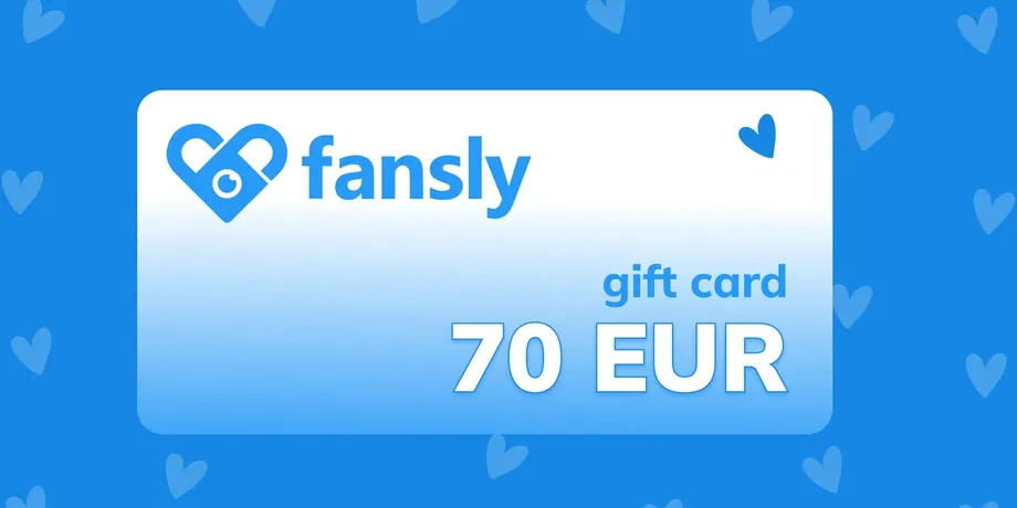 Fansly 70 EUR Gift Card (Europe) gallery image 2