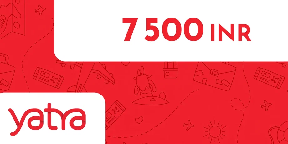 Yatra 7500 INR Gift Card (India) gallery image 2