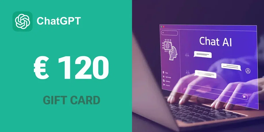 ChatGPT 120 EUR Gift Card (Europe) gallery image 2