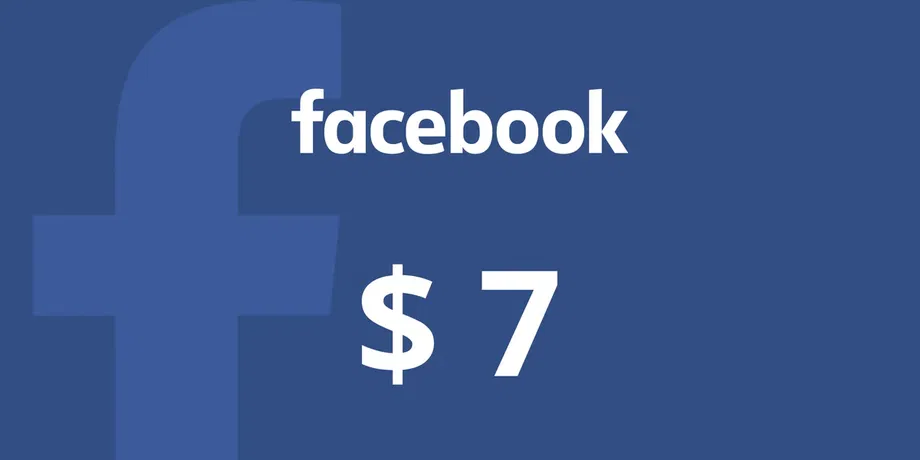 Facebook 7 USD Gift Card (Global) gallery image 2