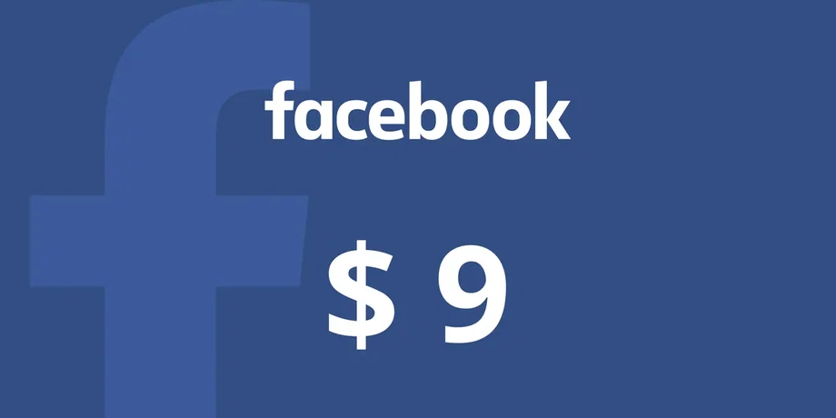 Facebook 9 USD Gift Card (Global) gallery image 2