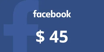 Facebook 45 USD Gift Card (Global)