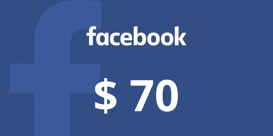 Facebook 70 USD Gift Card (Global) gallery image 2