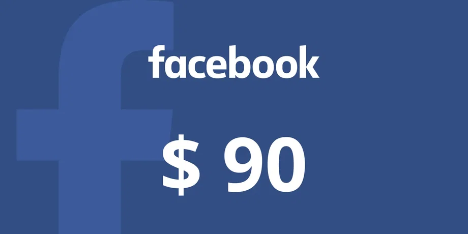 Facebook 90 USD Gift Card (Global) gallery image 2
