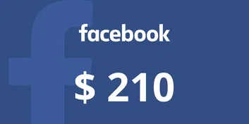 Facebook 210 USD Gift Card (Global)