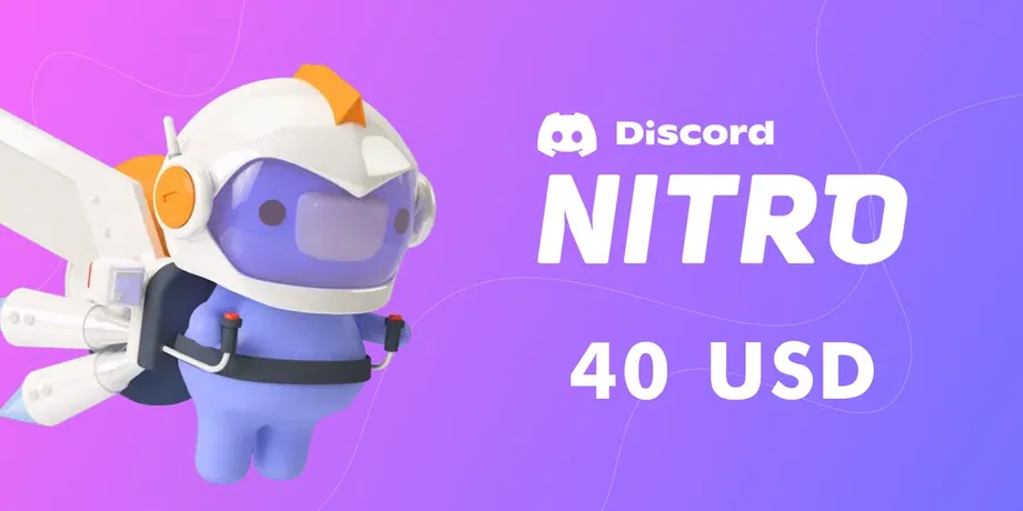 Discord Nitro 40 USD Gift Card (Global) gallery image 2