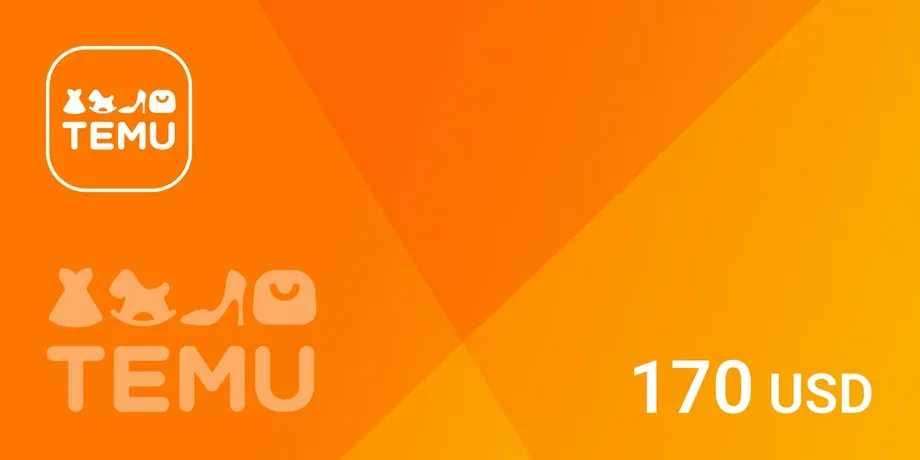 Temu 170 USD Gift Card (Global) gallery image 2