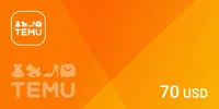 Temu 70 USD Gift Card (Global) thumb 2