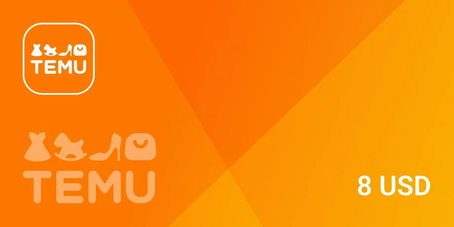 Temu 8 USD Gift Card (Global) gallery image 2