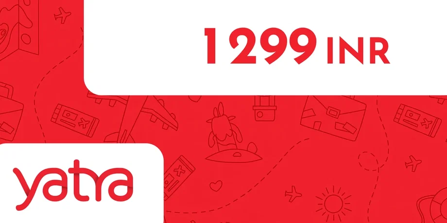 Yatra 1299 INR Gift Card (India) gallery image 2