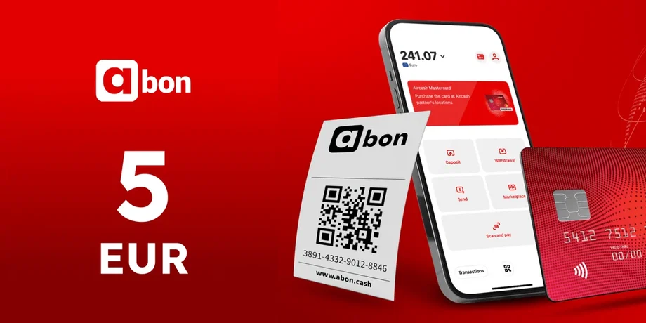 A-bon 5 EUR Gift Card (Europe) gallery image 2