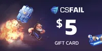 CS fail 5 USD Gift Card (Global) thumb 2