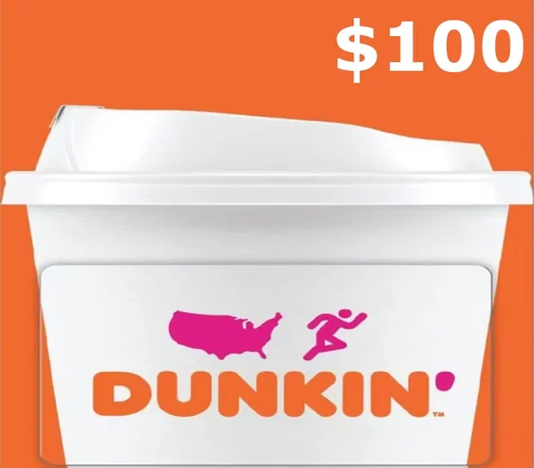 Dunkin 100 USD Gift Card (United States) gallery image 1