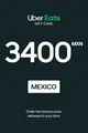 Uber 3400 MXN Gift Card (Mexico) thumb 2