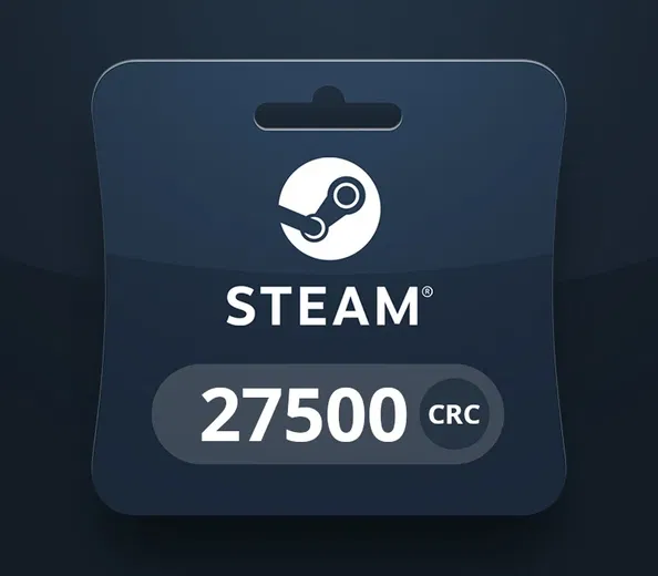 Steam Wallet 27500 CRC Gift Card (Global) gallery image 2