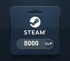 Steam Wallet 8000 CLP Gift Card (Chile) thumb 2