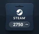 Steam Wallet 2750 CRC Gift Card (Global) thumb 2