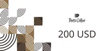 Peet's Coffee 200 USD Gift Card (United States) thumb 2