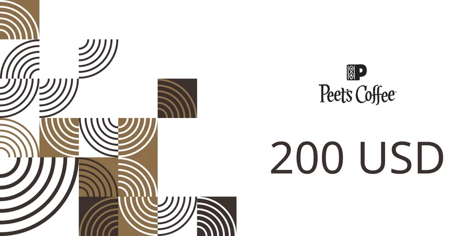 Peet's Coffee 200 USD Gift Card (United States) gallery image 2