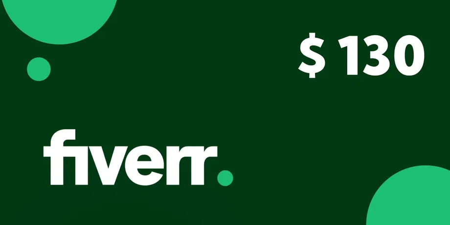 Fiverr 130 USD Gift Card (Global) gallery image 2