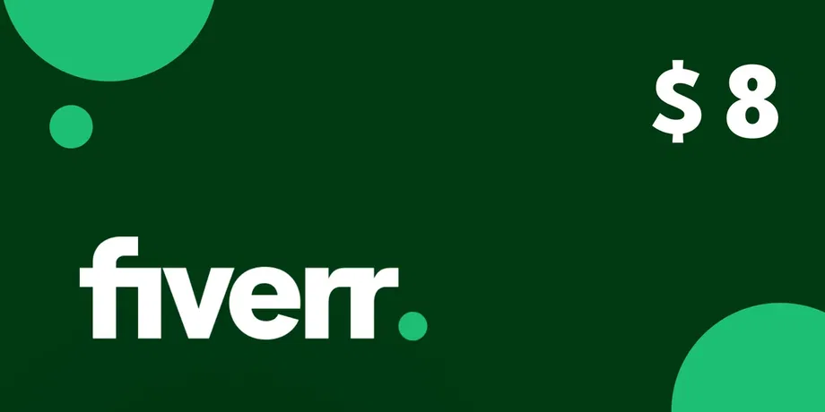 Fiverr 8 USD Gift Card (Global) gallery image 2