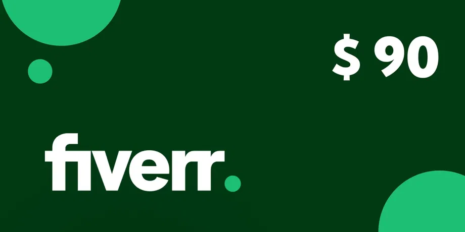 Fiverr 90 USD Gift Card (Global) gallery image 2