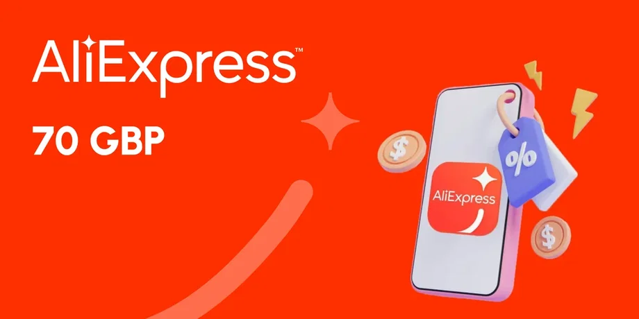 AliExpress 70 GBP Gift Card (Global) gallery image 2