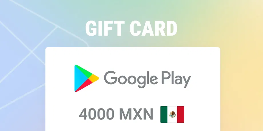 Google Play 4000 MXN Gift Card (Mexico) gallery image 2