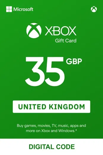 Xbox 35 GBP Gift Card (United Kingdom) gallery image 2