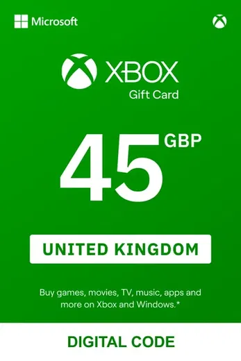 Xbox 45 GBP Gift Card (United Kingdom) gallery image 2