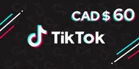 TikTok 60 CAD Gift Card (Global) thumb 2