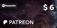 Patreon 6 USD Gift Card (Global) thumb 2