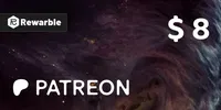 Patreon 8 USD Gift Card (Global) thumb 2