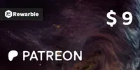 Patreon 9 USD Gift Card (Global) thumb 2