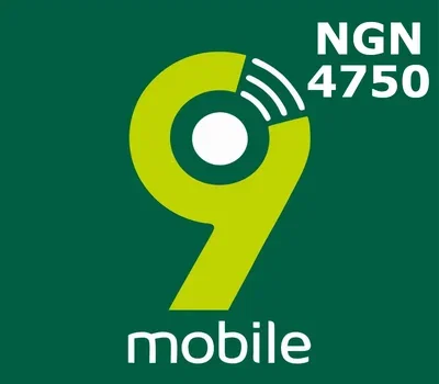 9Mobile Nigeria 4750 NGN Mobile Top-up gallery image 2
