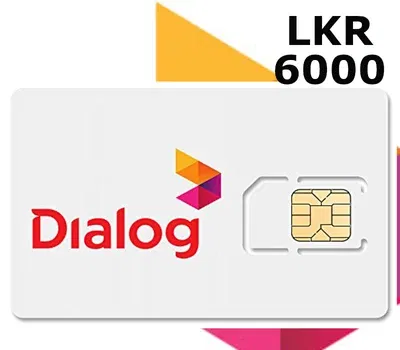 Dialog Sri Lanka 6000 LKR Mobile Top-up gallery image 2