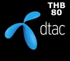 DTAC Thailand 80 THB Mobile Top-up thumb 1