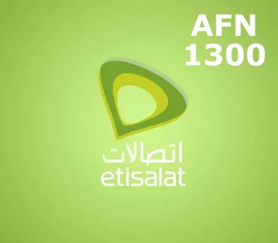Etisalat Afghanistan 1300 AFN Mobile Top-up gallery image 2