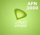 Etisalat Afghanistan 3000 AFN Mobile Top-up thumb 2