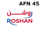 Roshan Afghanistan 45 AFN Mobile Top-up thumb 2