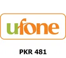 Ufone Pakistan 481 PKR Mobile Top-up thumb 1