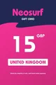 Neosurf 15 GBP Payment Card (United Kingdom) thumb 1