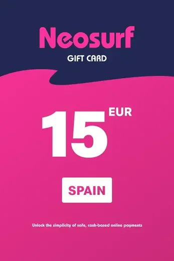 Neosurf 15 EUR Payment Card (Spain) gallery image 1