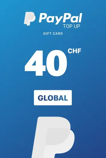 PayPal 40 CHF Payment Card (Global)