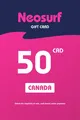 Neosurf 50 CAD Payment Card (Canada) thumb 1