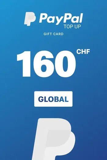 PayPal 160 CHF Payment Card (Global)
