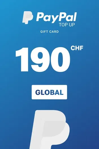 PayPal 190 CHF Payment Card (Global)