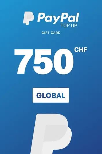 PayPal 750 CHF Payment Card (Global)