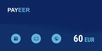 Payeer 60 EUR Payment Card (Europe)