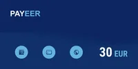 Payeer 30 EUR Payment Card (Europe) thumb 1
